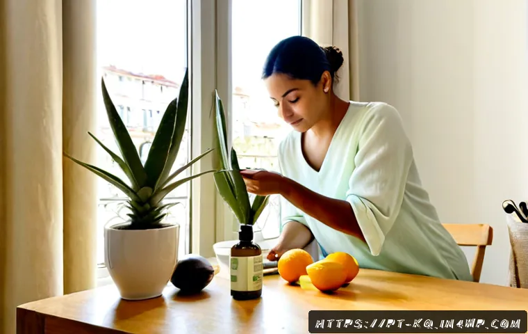 Home 17 비건 화장품의 효과적인 홍보 방법 - Photorealistic sustainable beauty campaign scene in a bright Lisbon apartment, an olive-skinned Port...